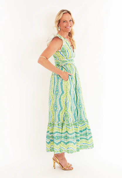 Henning Dress- Marble Limeade