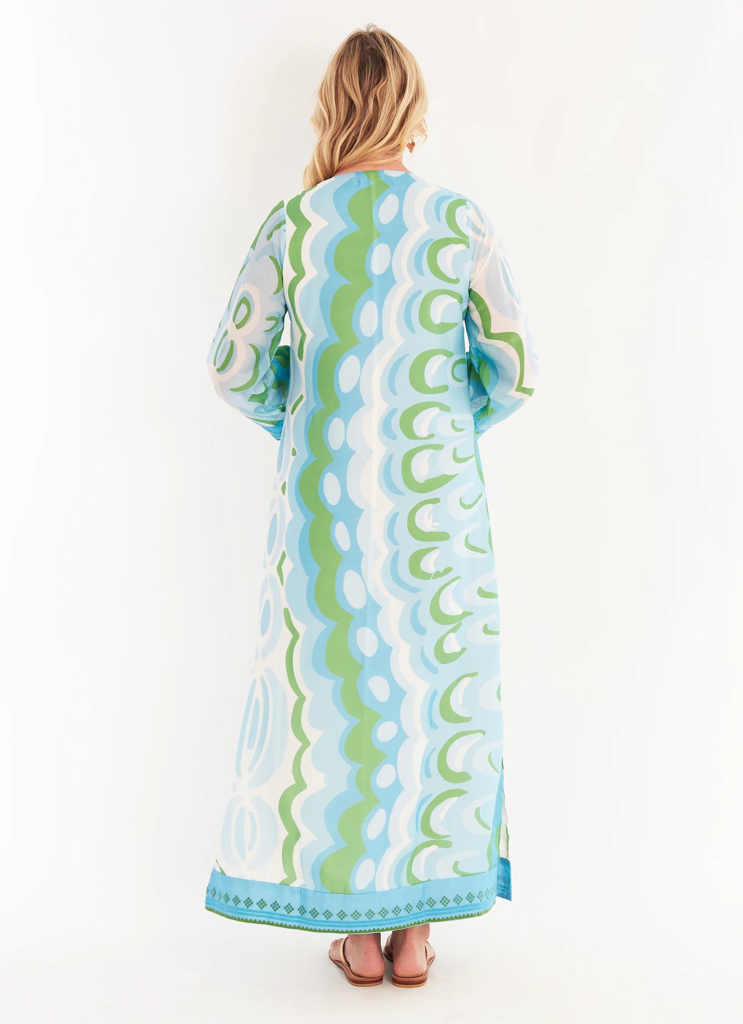 Crispell Kaftan- Marble Tahitian Tide