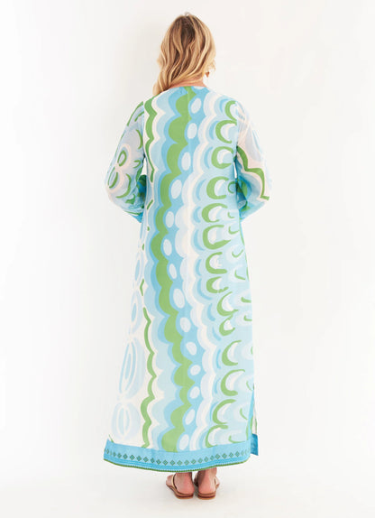 Crispell Kaftan- Marble Tahitian Tide