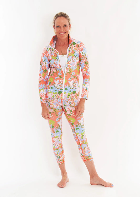 Lagoon Full Zip in Poppy Guava