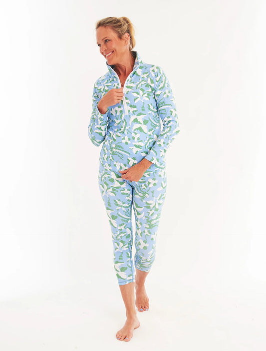 Lotus Legging in Lingren Tahitian Tide