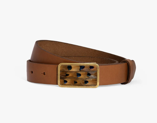 Trippin Tipsey Belt- Tan Pheasant