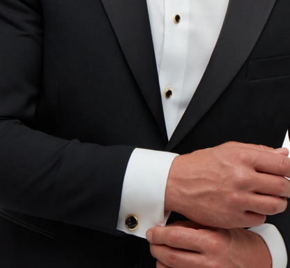 Chino Cufflink + Studs Set- Gold