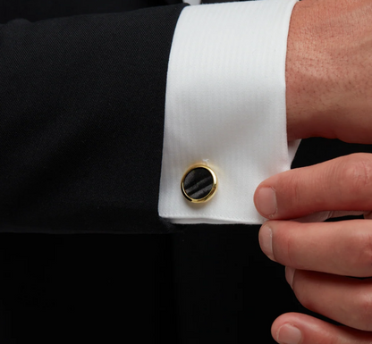 Chino Cufflink + Studs Set- Gold