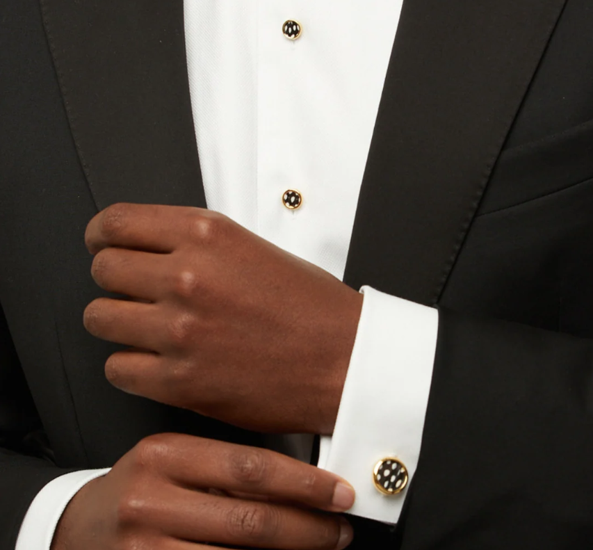 Bear Cufflink + Studs Set- Gold