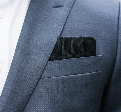 Obsidian Pocket Square