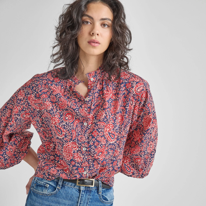 Women's Josephine Top - Paisley Vines