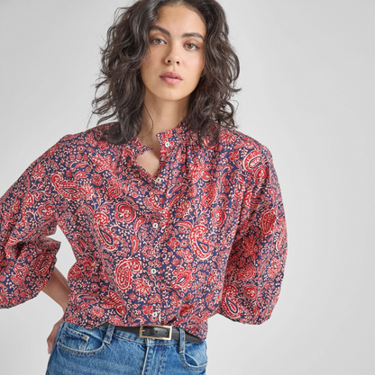 Women's Josephine Top - Paisley Vines