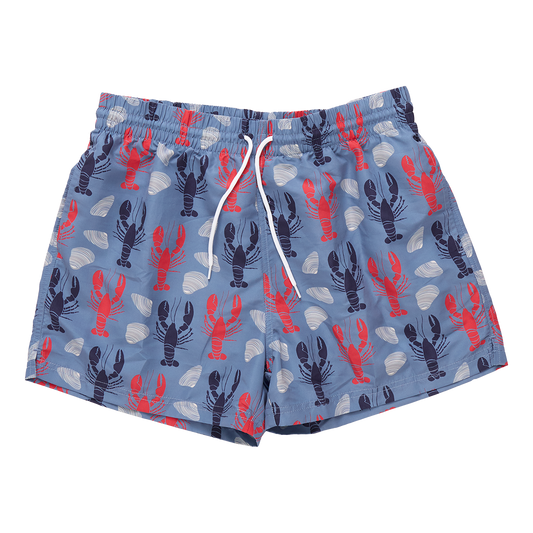 Mens Swim Trunks- Lobsters + Clams