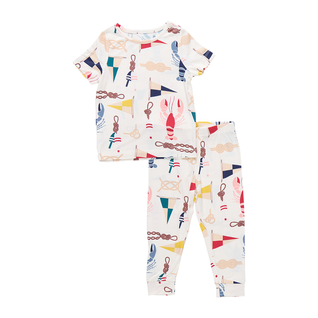 Kids Bamboo PJ Set- Nautical Notions