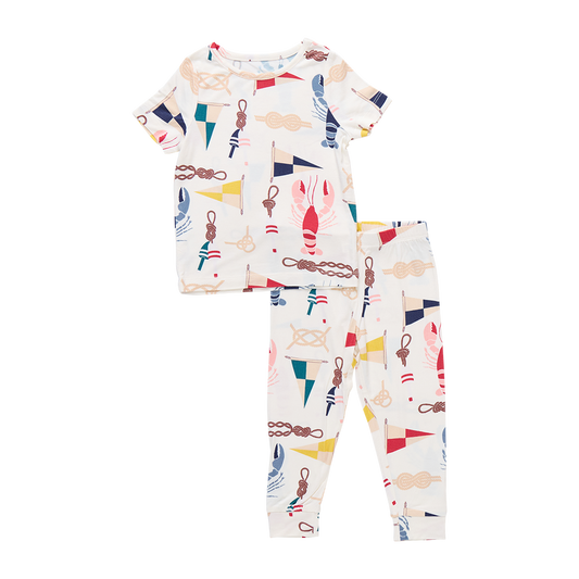 Kids Bamboo PJ Set- Nautical Notions