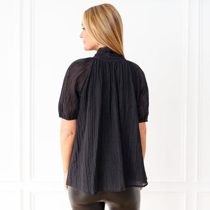 Ryan Holiday Bow Top- Black