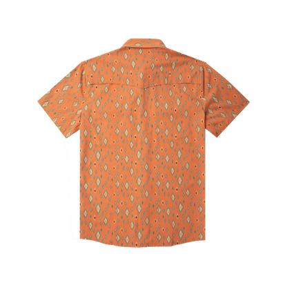 The Bisbee by Poncho- Orange Retro Diamond Print