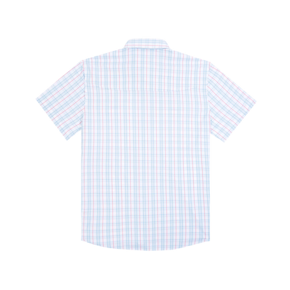 The Clinch Knot by Poncho- Red/Grey/Blue Plaid