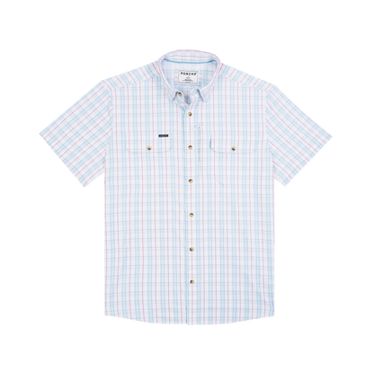 The Clinch Knot by Poncho- Red/Grey/Blue Plaid