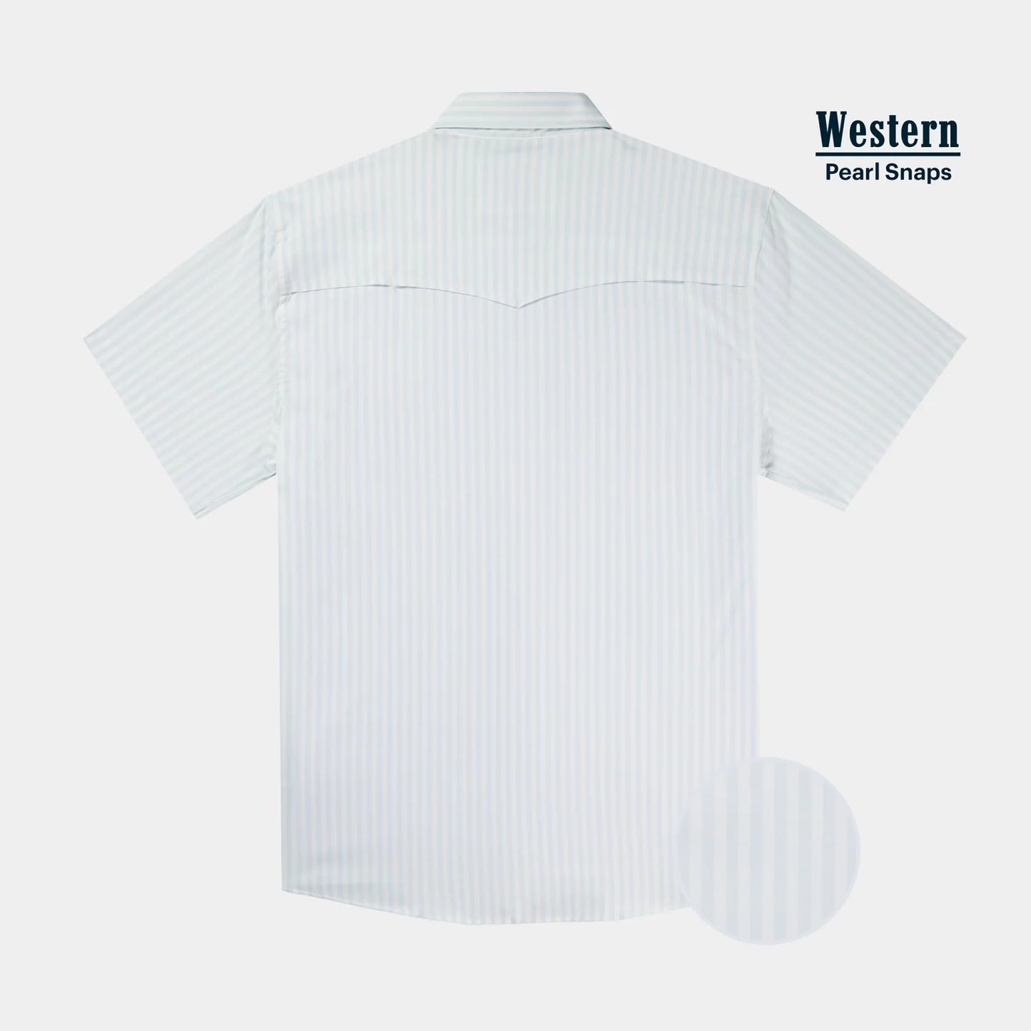 The Get in Line by Poncho- Baby Blue Vertical Stripe