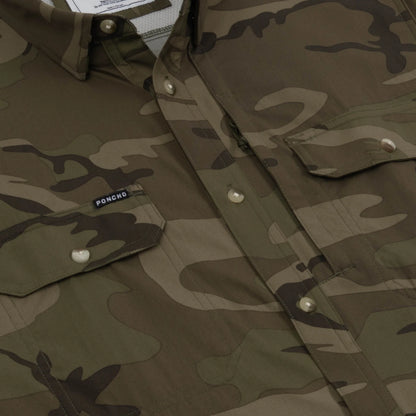 The Torcaza Long Sleeve by Poncho in Dark Camo