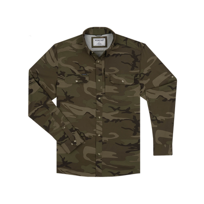 The Torcaza Long Sleeve by Poncho in Dark Camo
