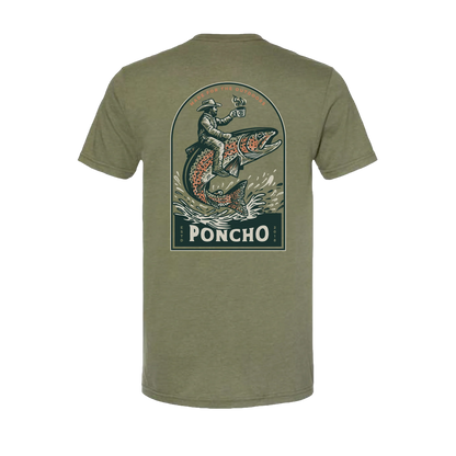 The Trout Rider T-Shirt by Poncho