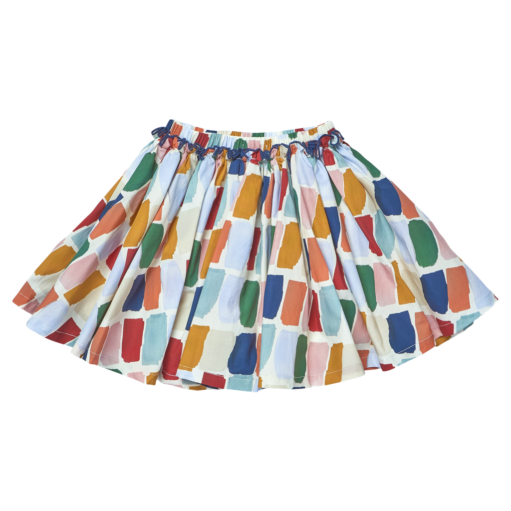 Girls Gianna Skirt- Fall Paint Swatches