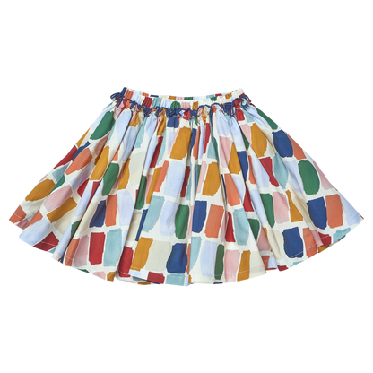 Girls Gianna Skirt- Fall Paint Swatches