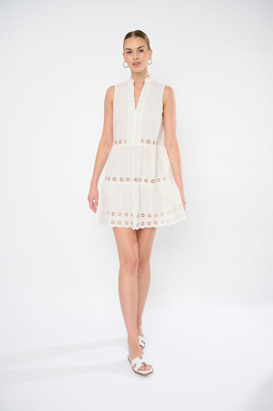 Wesley Dress- Ivory Mist