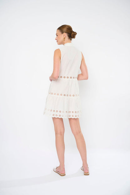 Wesley Dress- Ivory Mist