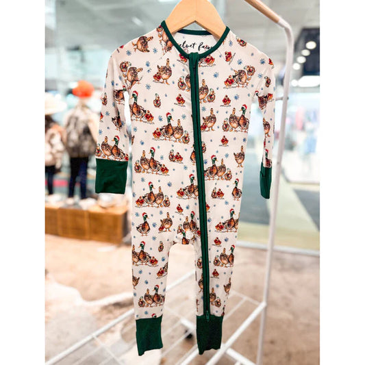 Bamboo Zipper Pajama- Merry Mallards