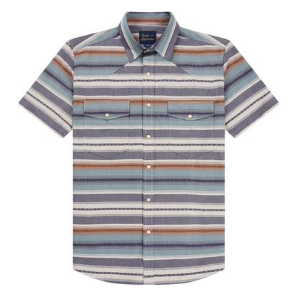 Signature Pearl Snap- Pecos Blue