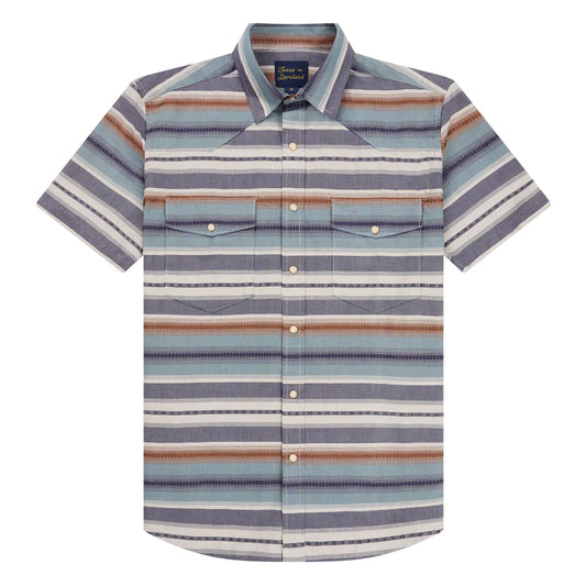 Signature Pearl Snap- Pecos Blue