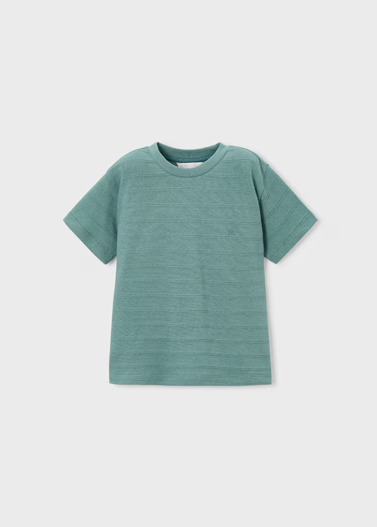 Boys Knit T-Shirt in Algae