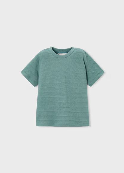 Boys Knit T-Shirt in Algae