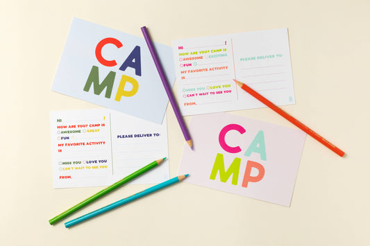 Camp Postcards: Blue
