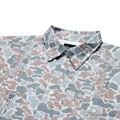 Guayabera Libre- Blue Camo Frio