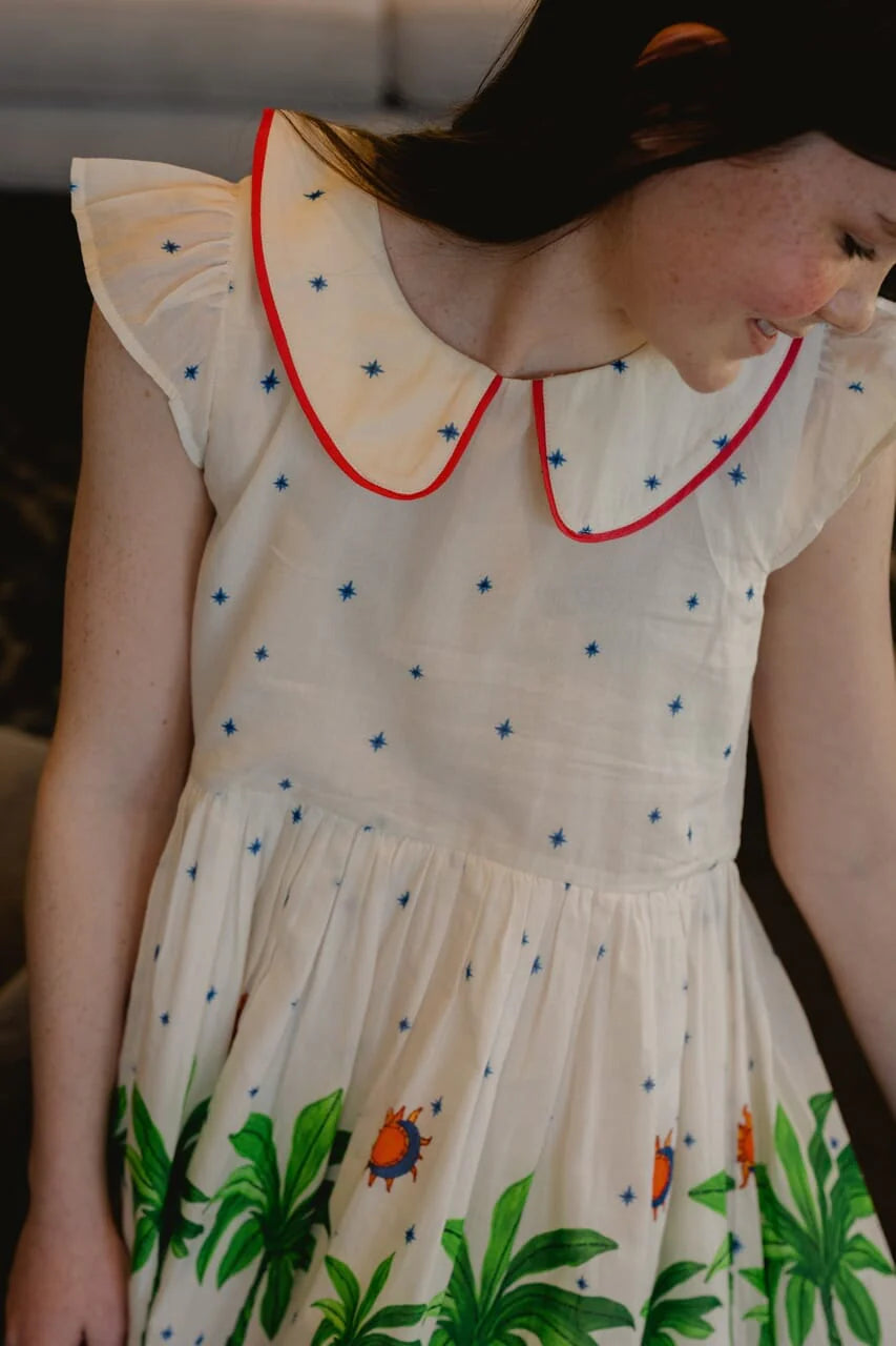 Girls Annabel Dress- Cream