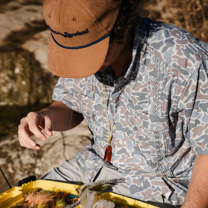 Guayabera Libre- Blue Camo Frio