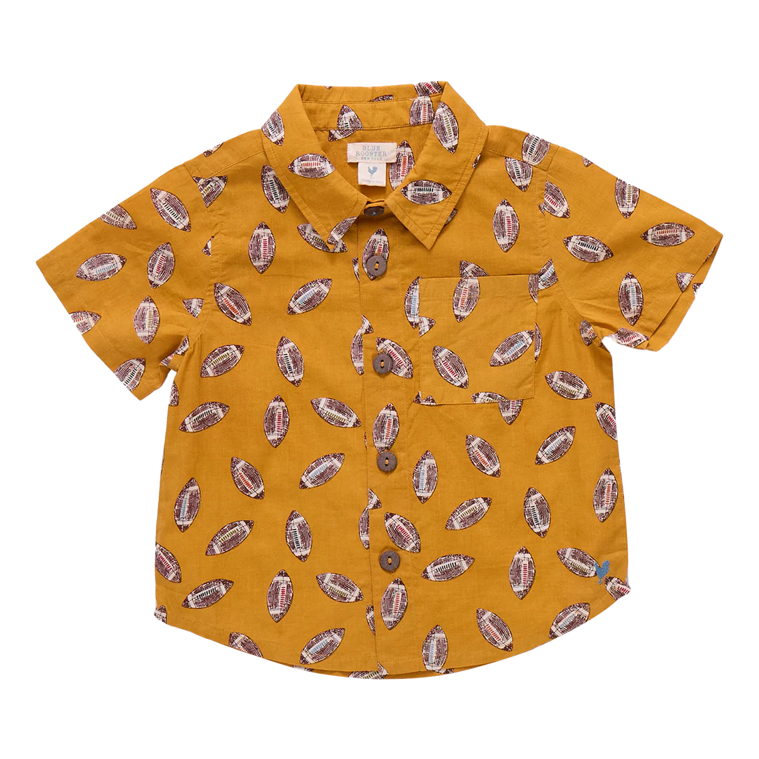 Boys Jack Shirt- Flying Footballs
