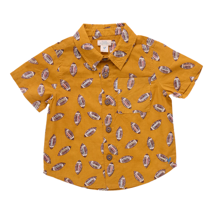 Boys Jack Shirt- Flying Footballs