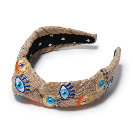 Fawn Knotted Evil Eye Headband