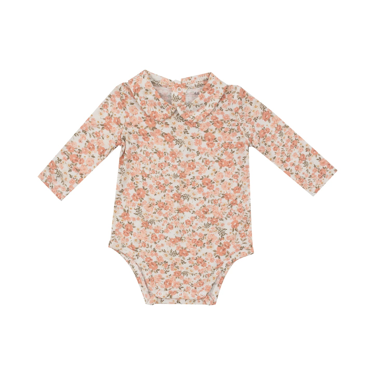 PP Collar Bodysuit- Sweet Rose Calico