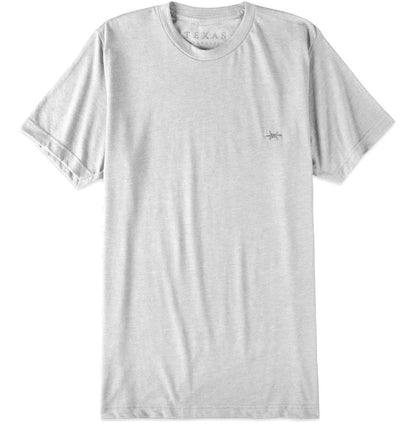 Performance Hybrid Tee- Heather White