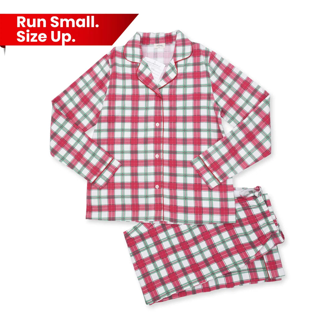 Adult PJ Set- Holiday Plaid