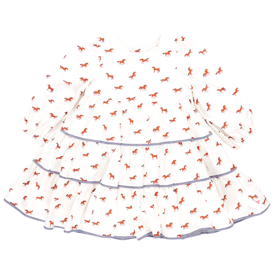 Girls Julia Dress- Tiny Horses