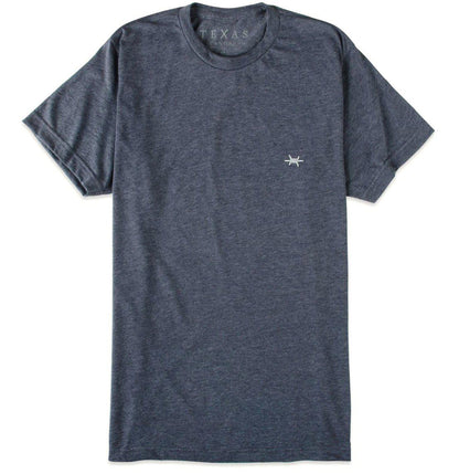 Performance Hybrid Tee- Heather Navy