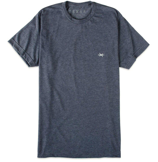 Performance Hybrid Tee- Heather Navy