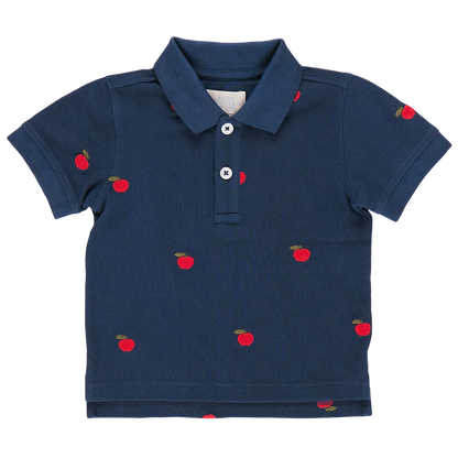 Boys Alec Shirt- Apples Embroidery