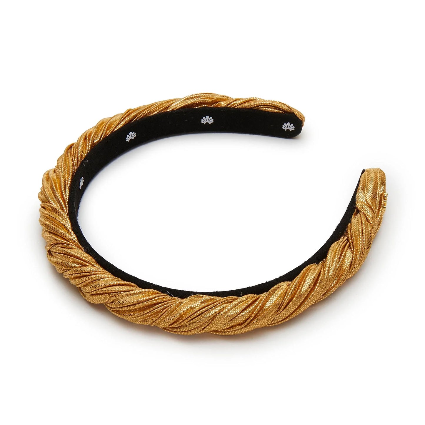 GOLD JULIET PLEATED HEADBAND