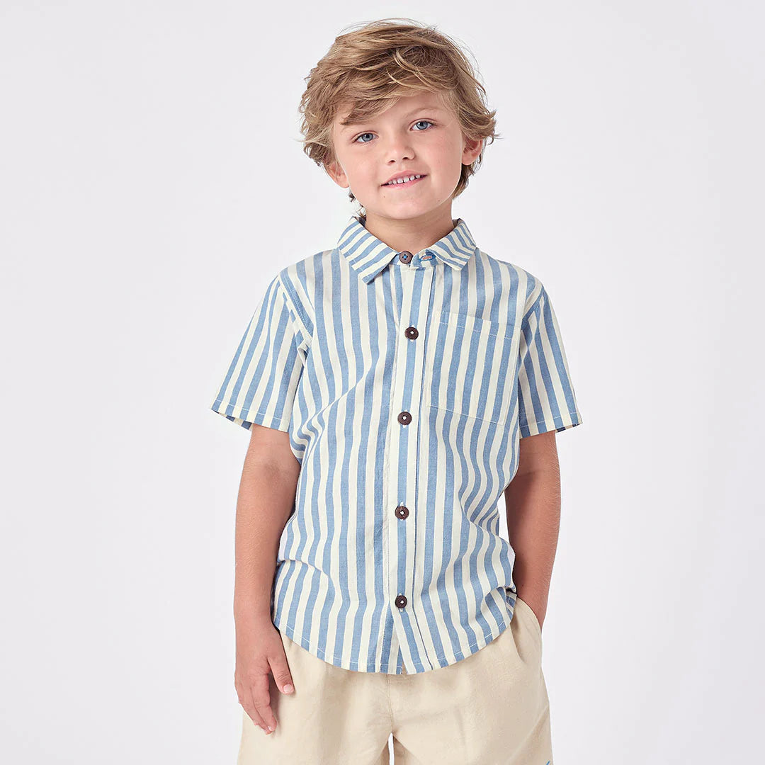 Boys Jack Shirt- Blue Shirt