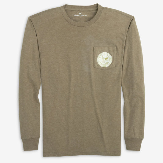 Signature Long Sleeve Tee- Field Series Wood Grain