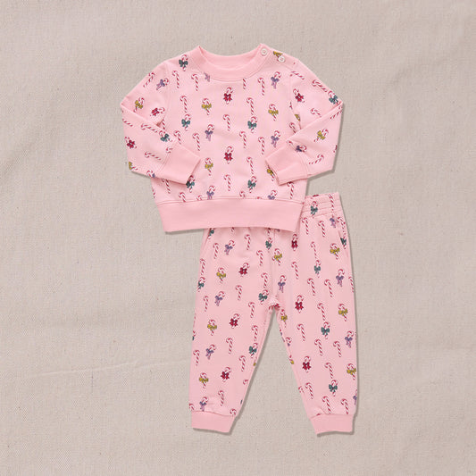 Baby Jax Jogger Set- Mini Candy Cane